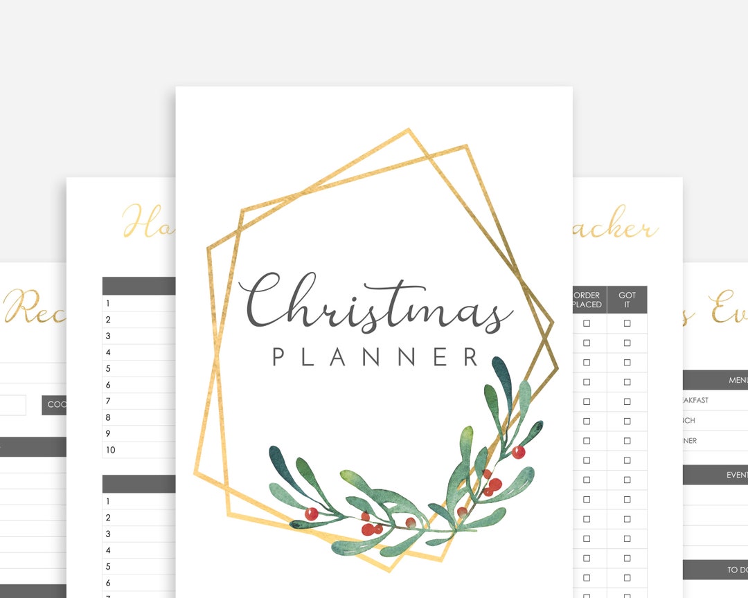 Christmas Planner Printable - Etsy