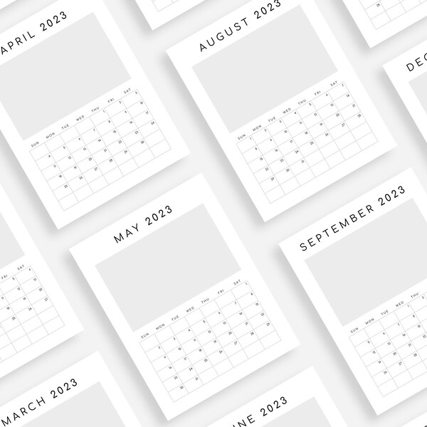 Google Docs Monthly Calendar Etsy