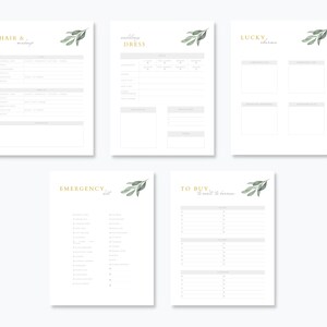 Printable Wedding Planner Printable Wedding Book - Etsy