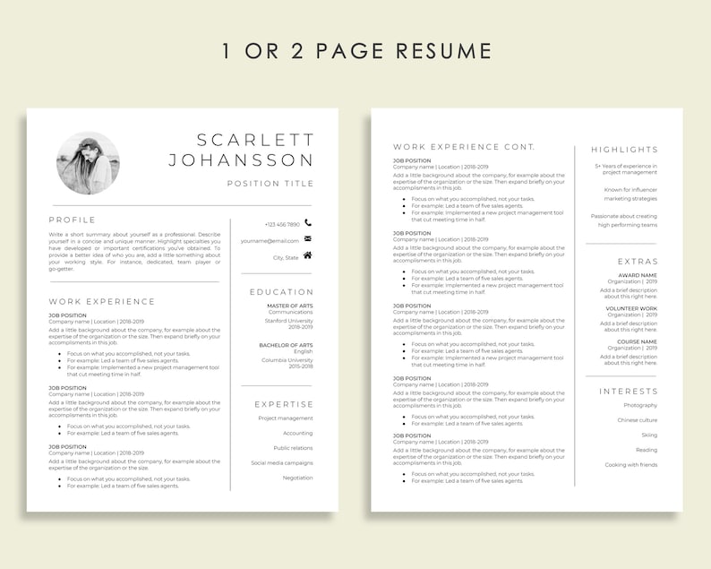 Google Docs Resume Template With Picture, Photo Resume Template Google ...