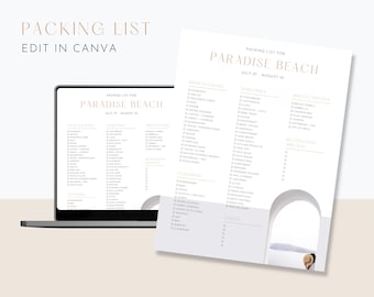 Canvaのパッキングリスト