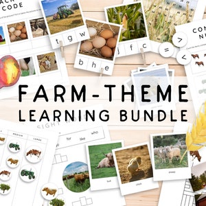 Printable Montessori Farm Theme Worksheets | Kindergarten Farm Animals