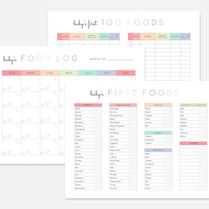 Baby Eetdagboek | Baby's Eerste Hapjes Dagboek