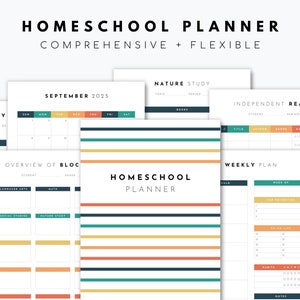 Mega Homeschool Planner Printable 2024 + 2025 | 250+ Pages