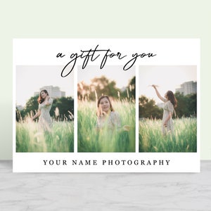 Fotografie-Geschenkgutscheinvorlage, Geschenkgutscheinvorlage, Gutscheinvorlage, Gutscheinvorlage DIY-Geschenkgutschein, Rabattgutscheinvorlage, Geschenkgutscheinvorlage