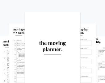 Moving Planner Printable