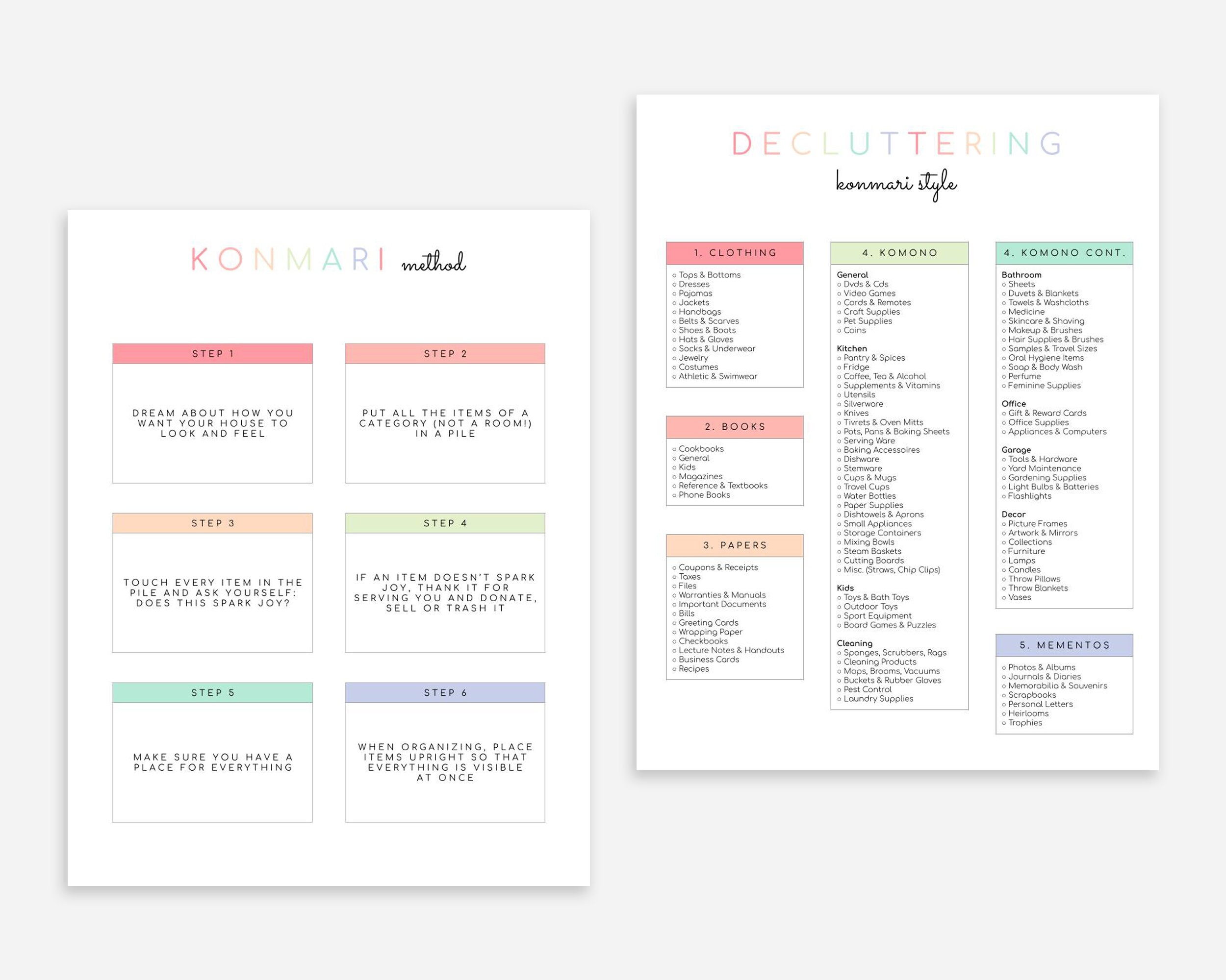 Decluttering Planner Printable - Etsy