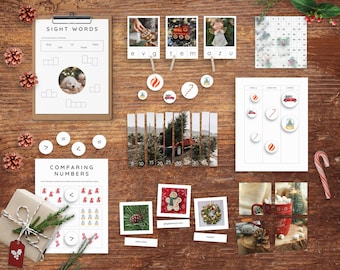 Weihnachts-Montessori-Arbeitsblätter | Herunterladen