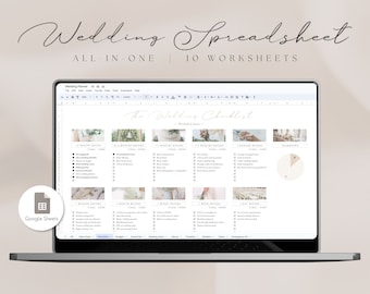 Wedding Planner Spreadsheet Google Sheets Wedding Spreadsheet Wedding Planner Template Wedding Budget Spreadsheet