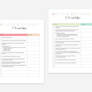 Moving Planner Printable image 3