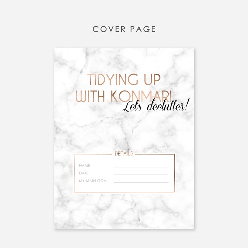 Konmari Decluttering Printable Konmari Printable Marie - Etsy Canada