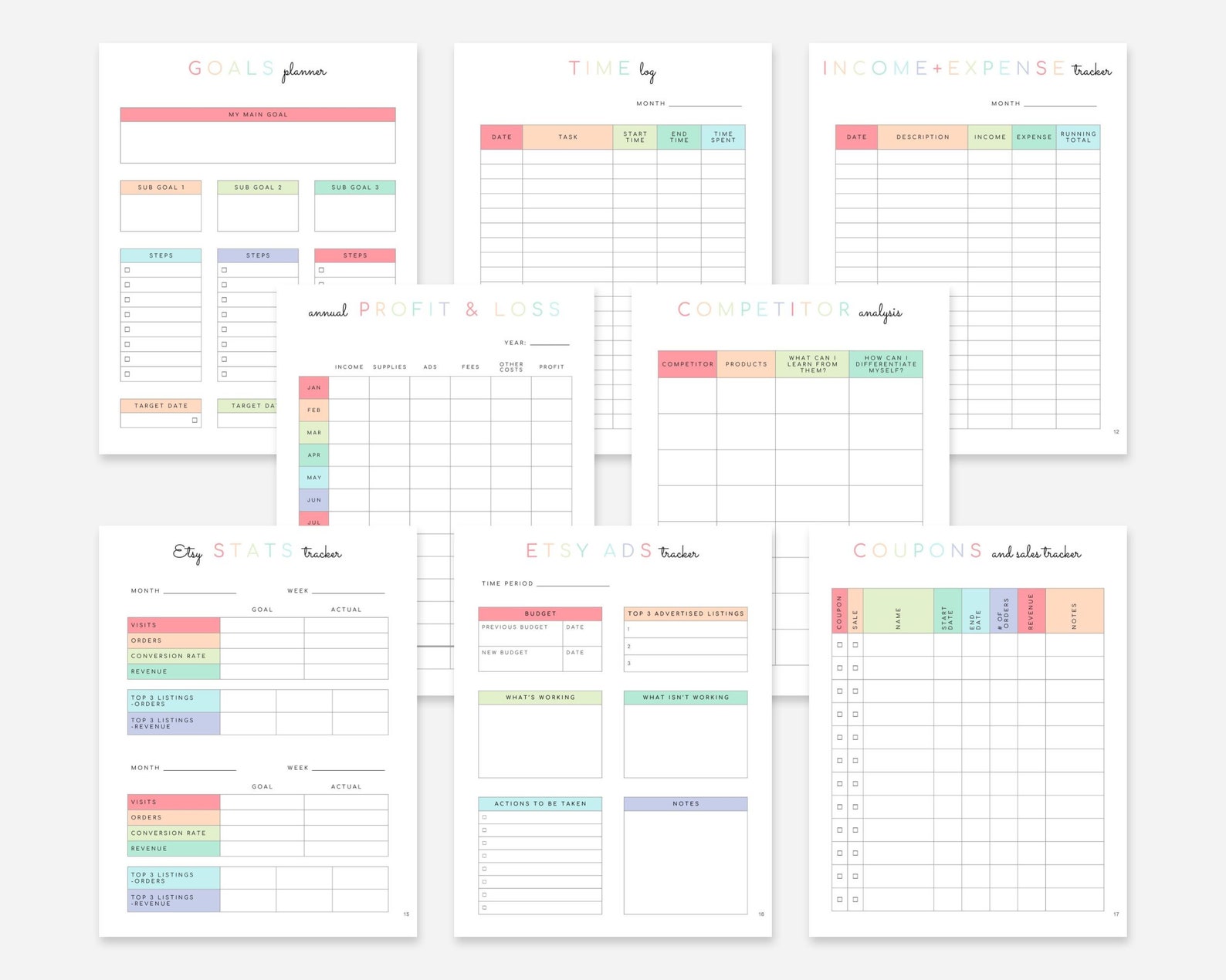 Etsy Shop Planner Printable | Etsy