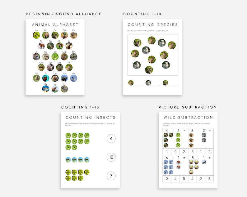 60 Montessori Worksheets Ages 3-6 | Preschool, Pre-K and Kindergarten Homeschool image 6