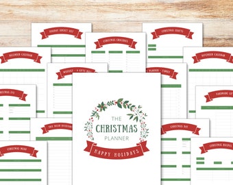 Printable Christmas Planner Printable Holiday Planner