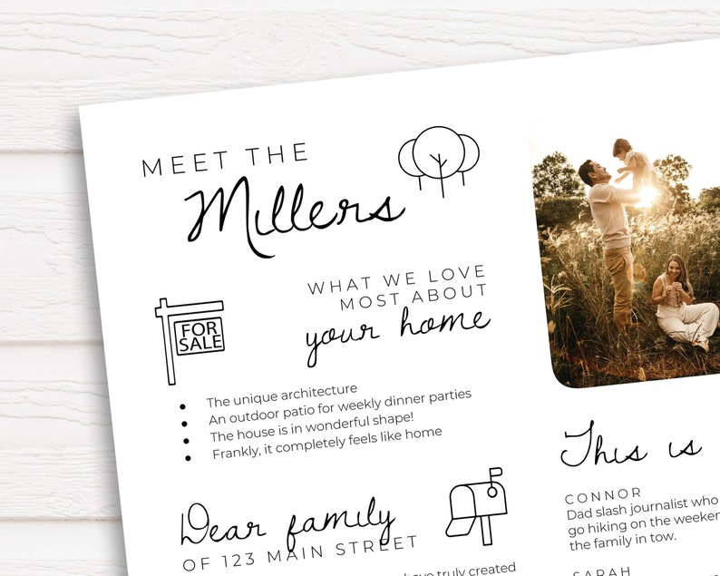 Voorbeeldbrief Bod Op Huis Huis Aankoop Brief Huurwoning  Etsy Nederland