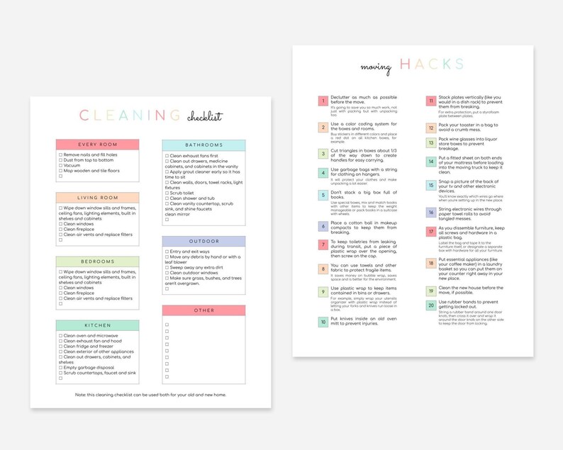 Moving Planner Printable image 6