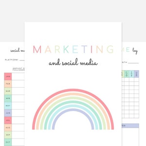 Printable Marketing Planner | Social Media Planner