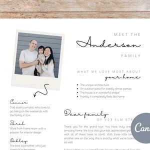Modelo de carta de oferta para una casa | Plantilla Canva Polaroid