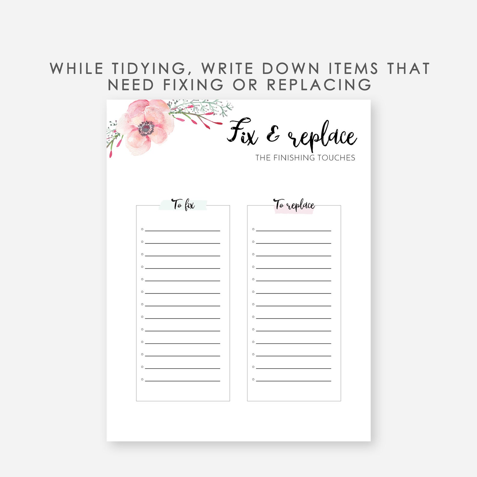 konmari printable konmari printable