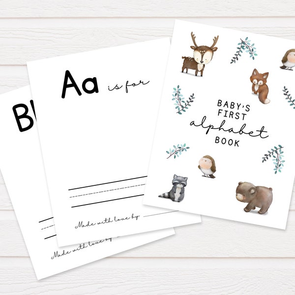 Baby's First Alphabet Book | Woodland Animals