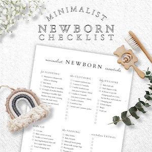 Checklista för minimalistiska babyartiklar bild 1