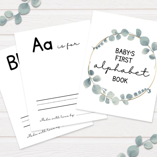 Baby Shower Printable Game | Baby's First Alphabet Book
