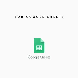 May include: Green Google Sheets logo with the text "Google Sheets" below it. The logo is a green document icon with a white spreadsheet grid inside.