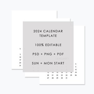 2024 Calendar Template 100% Editable image 9