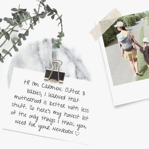 Checklista för minimalistiska babyartiklar bild 5
