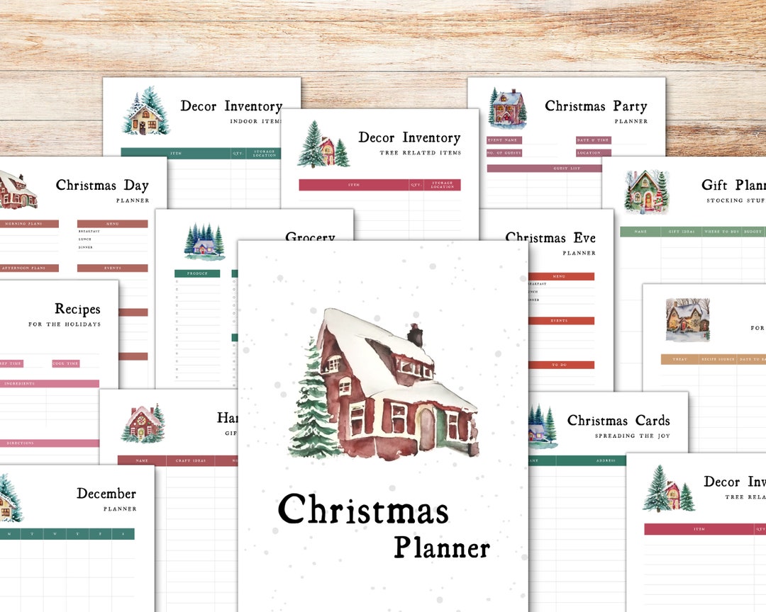 Christmas Planner Printable - Etsy