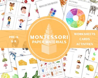 Printable Montessori Materials for Preschool & Pre-K