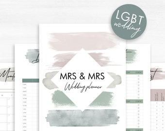 LGBTQ Wedding Planning PDF | Gay Wedding Planner | Lesbian Wedding Planner Book | Two Brides