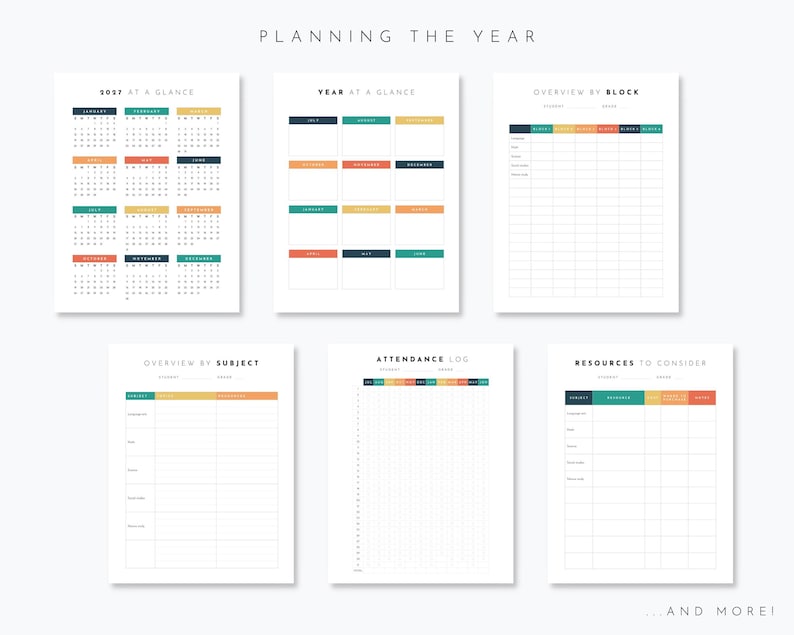Mega Homeschool Planner Printable 2026 + 2027 | 250+ Pages - Etsy Australia