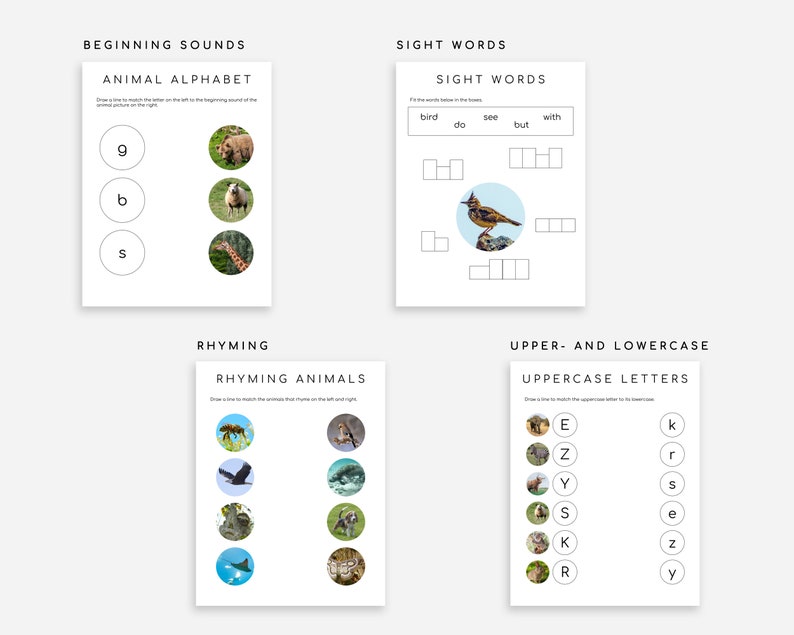 60 Montessori Worksheets Ages 3-6 | Preschool, Pre-K and Kindergarten Homeschool image 5