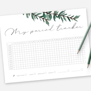 Cycle Tracker Printable
