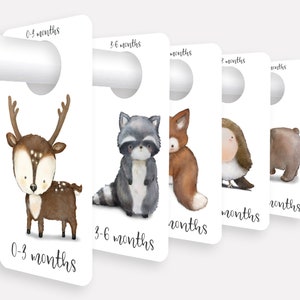 Printable Woodland Nursery Closet Dividers