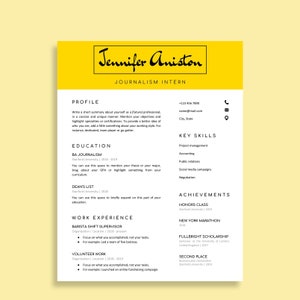 Intern Resume Template Google Docs, Resume For Internship, Resume Template Intern, College Student Resume, Graduate School, For Interns image 2