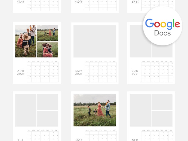 Editable Calendar Template 2021 Google Docs | Etsy Editable Calendar Template 2021 Google Docs | Etsy