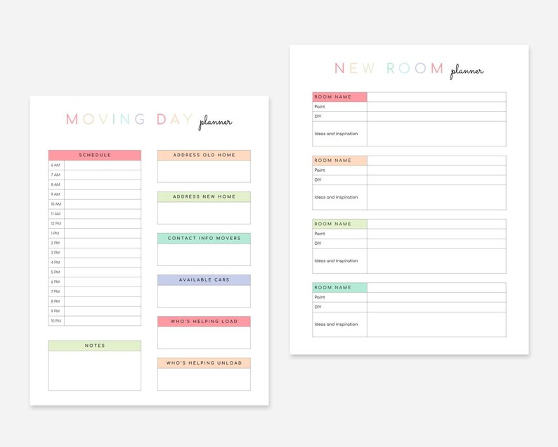Moving Planner Printable image 4