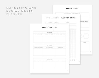 Marketing Planner Printable