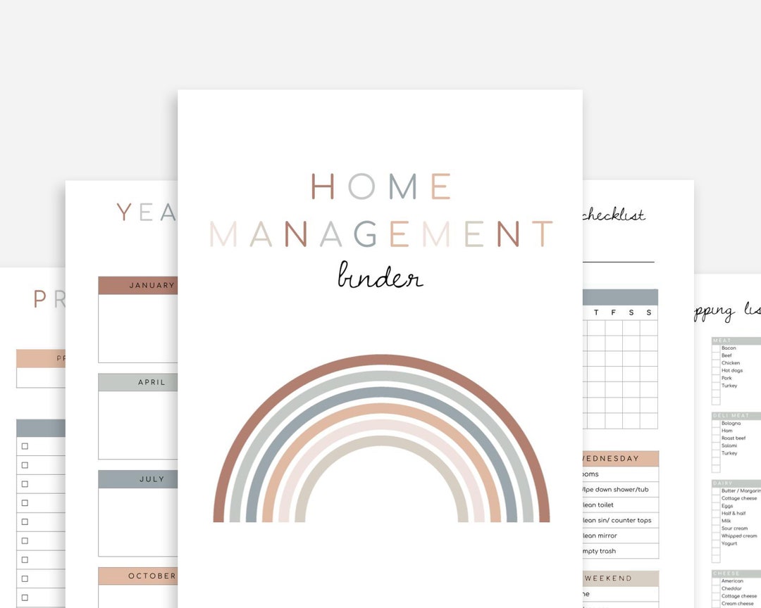 Household Binder Printable | Home Management Planner - Etsy