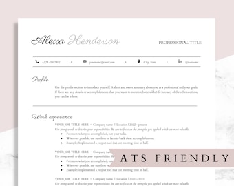 Plantilla de currículum ATS Google Docs