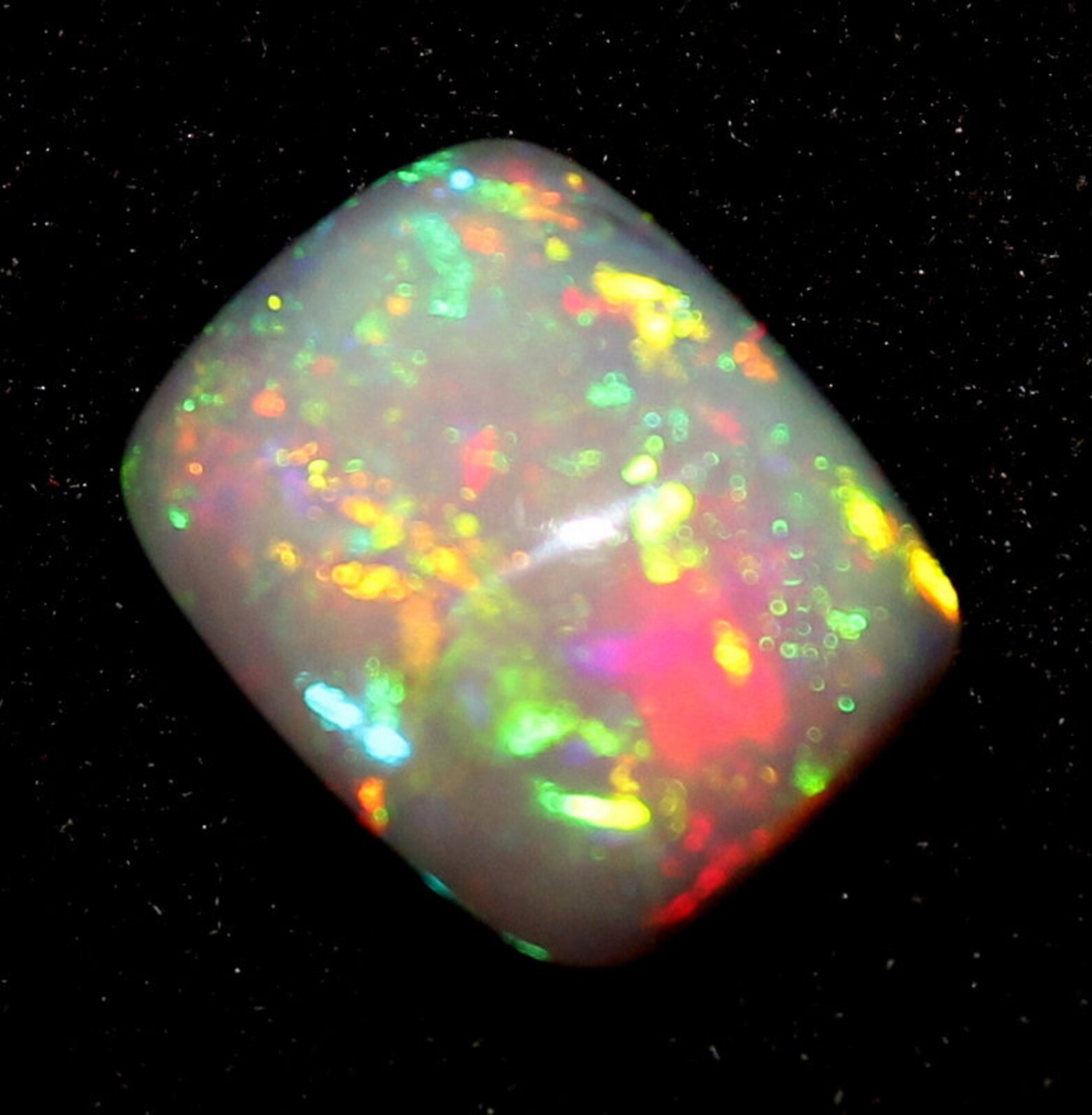 Rare Fire Opal Black Opal Cabochon Ethiopian Opal Amazing Etsy