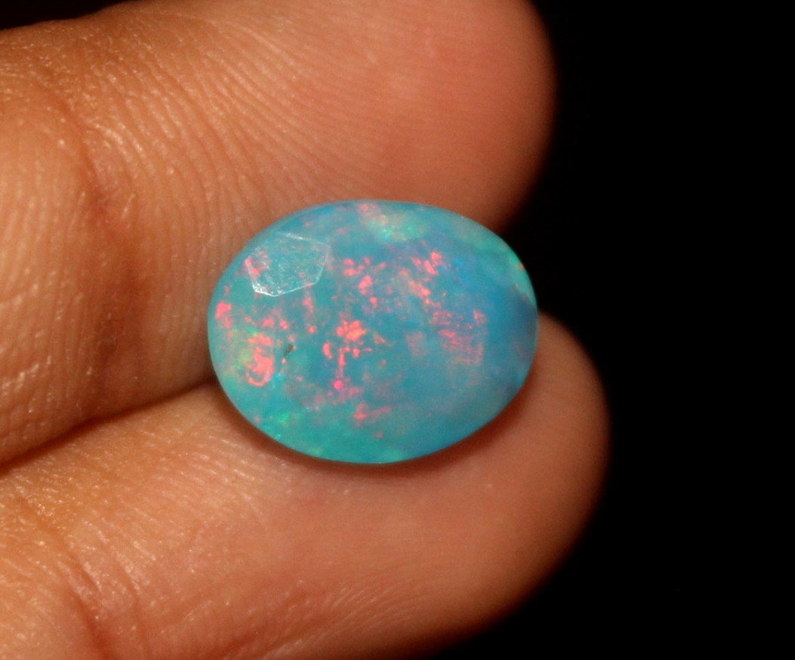 Pierre précieuse dopale bleu turquoise naturelle opale à Etsy