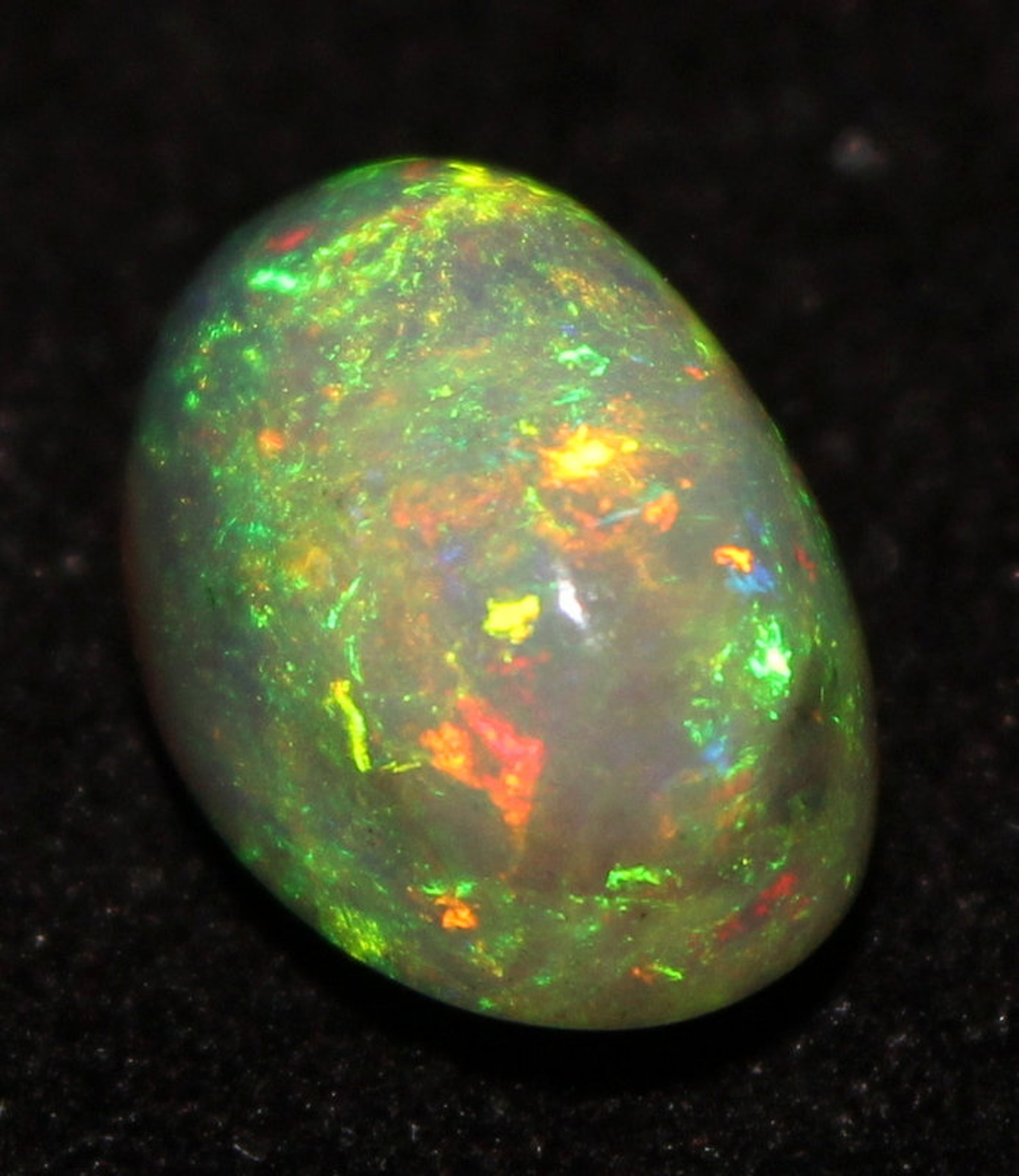 Rare Fire Opal Black Opal Cabochon Ethiopian Opal Amazing | Etsy