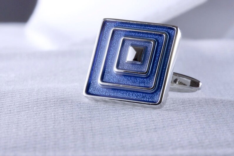 Blue Square Cufflinks
