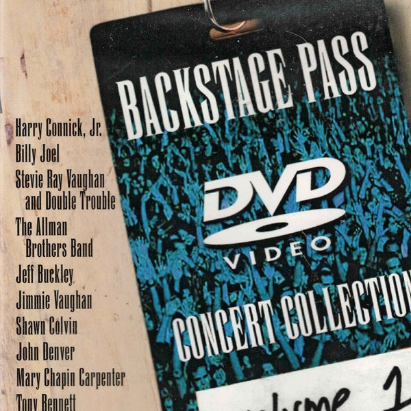 Backstage Pass Concert Collection Vol 1 DVD - 14 Music Videos: Billy Joel, Allman Brothers, Stevie Ray Vaughn, Kenny Loggins, John Denver ++