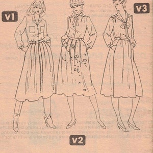 Waist 30 Set of Skirts Sewing Pattern 3 Styles with Waistband & Pockets Simplicity 5613 UNCUT Size 16 Vintage 1982 image 2