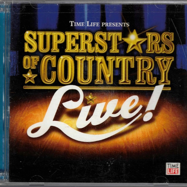 Time Life Presents Superstars of Country LIVE - Compilation 2 CD Set - 30 Songs