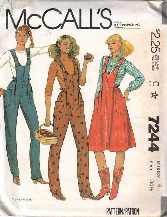 Bib Overalls or Jumper Sewing Pattern 